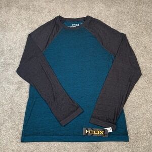 NWT Helix Mens Long Sleeve Raglan Long Sleeved T-shirt Lightweight‎ MEDIUM